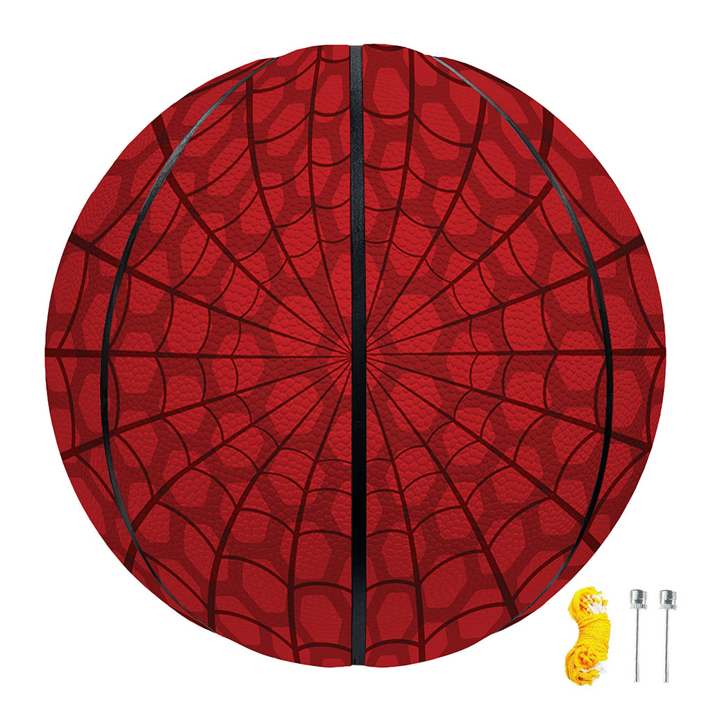 Red Spider Web Print Basketball