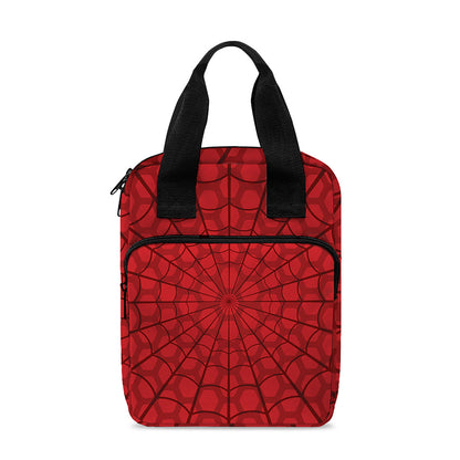 Red Spider Web Print Bible Tote Bag