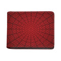 Red Spider Web Print Bifold Wallet