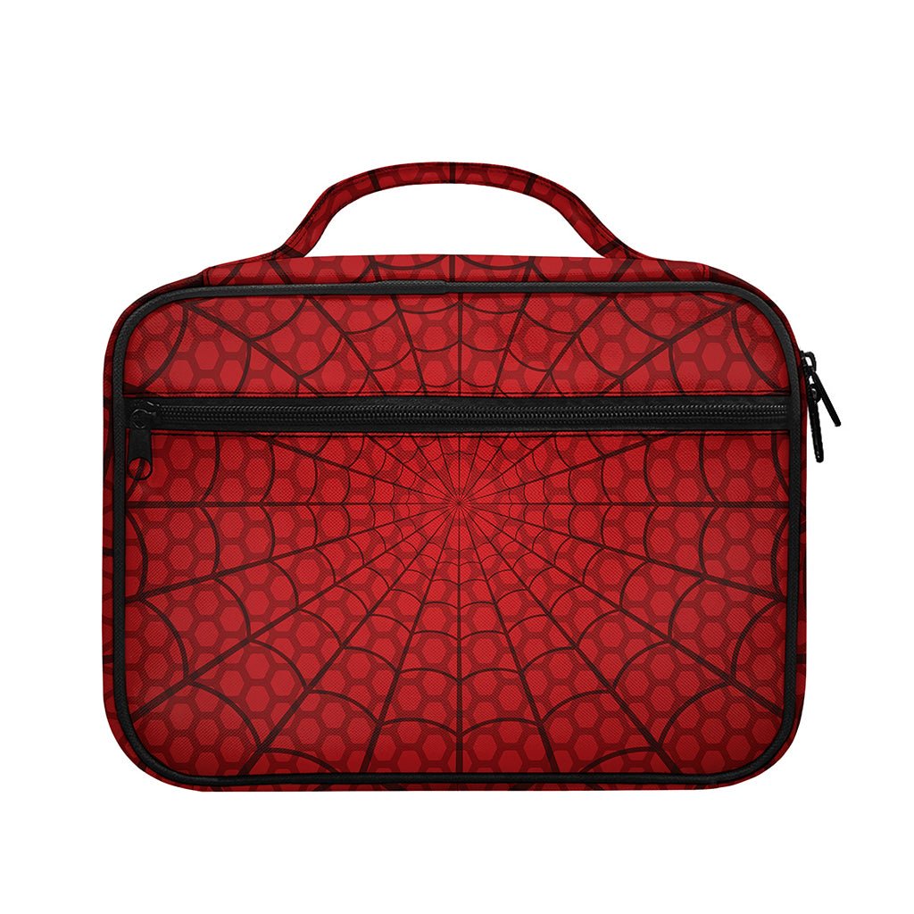 Red Spider Web Print Briefcase Bible Bag