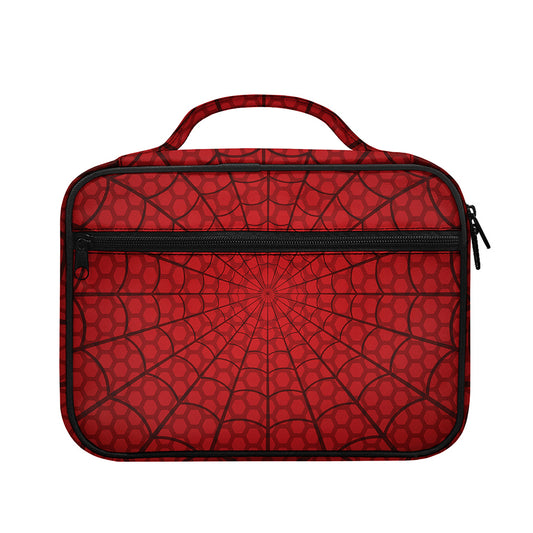 Red Spider Web Print Briefcase Bible Bag