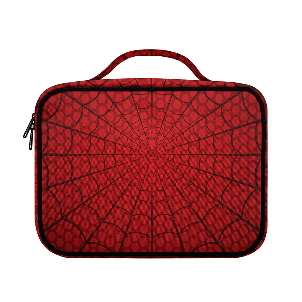 Red Spider Web Print Briefcase Bible Bag