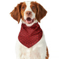 Red Spider Web Print Dog Bandana