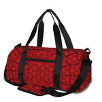 Red Spider Web Print Gym Bag