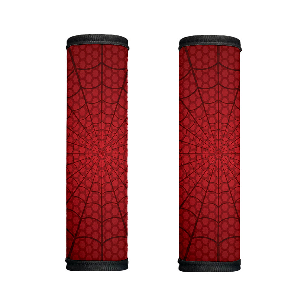 Red Spider Web Print Handle Covers