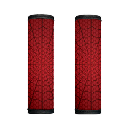 Red Spider Web Print Handle Covers