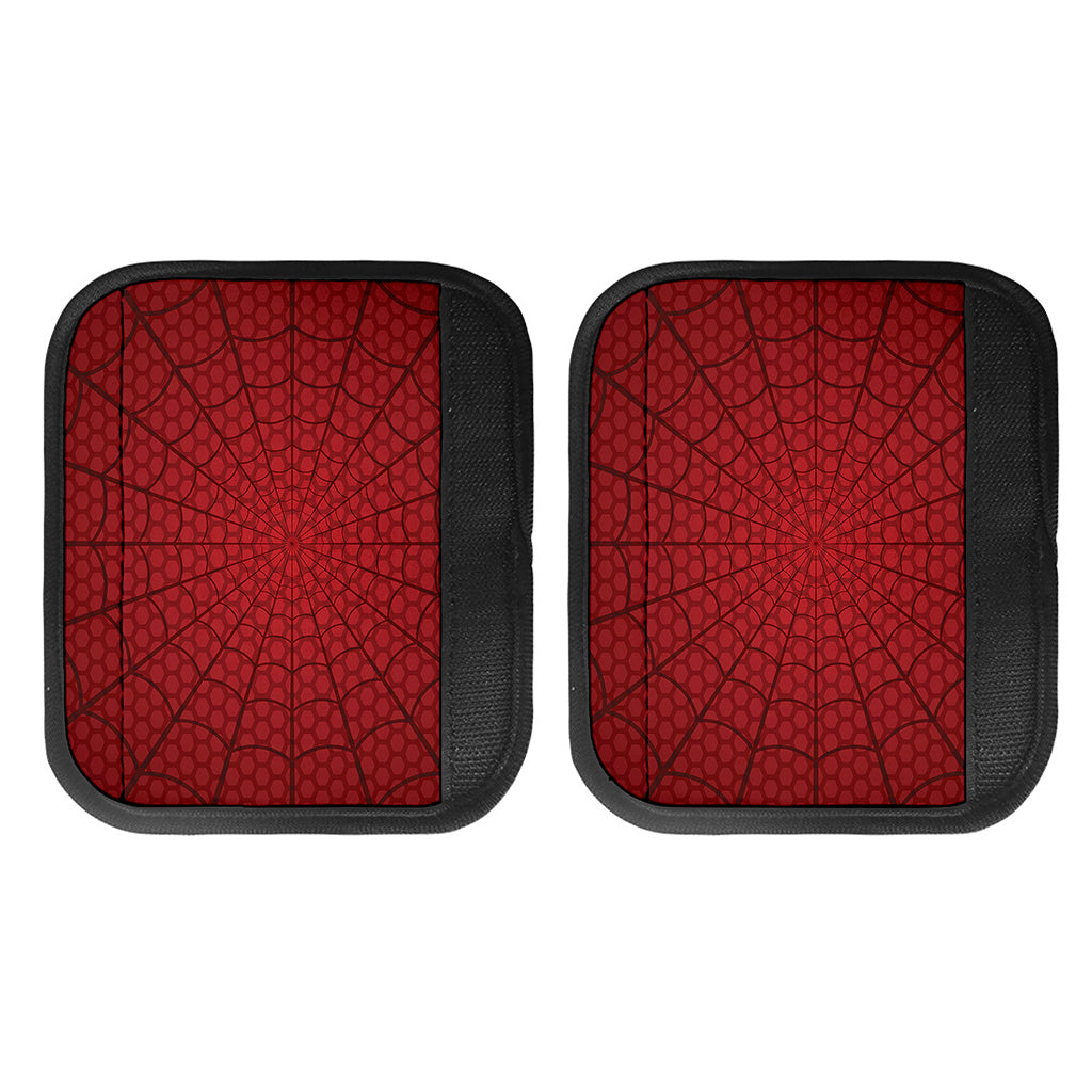 Red Spider Web Print Handle Covers