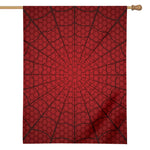 Red Spider Web Print House Flag