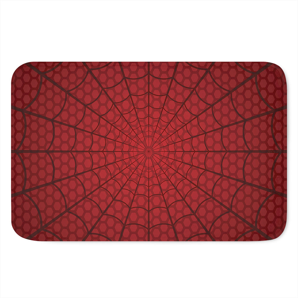 Red Spider Web Print Indoor Door Mat