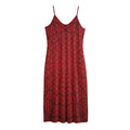 Red Spider Web Print Jersey Midi Cami Dress