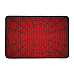 Red Spider Web Print Kitchen Mat