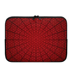 Red Spider Web Print Laptop Sleeve