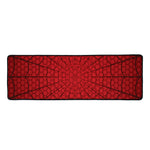 Red Spider Web Print Long Kitchen Mat