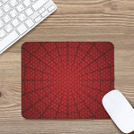 Red Spider Web Print Mouse Pad