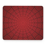 Red Spider Web Print Mouse Pad