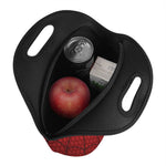 Red Spider Web Print Neoprene Lunch Bag