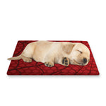 Red Spider Web Print Pet Cooling Mat Cover