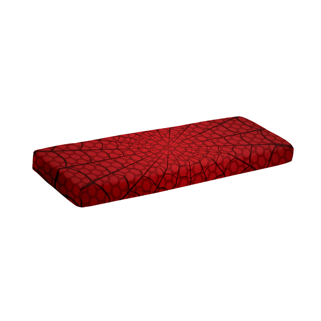 Red Spider Web Print Piano Keyboard Cover