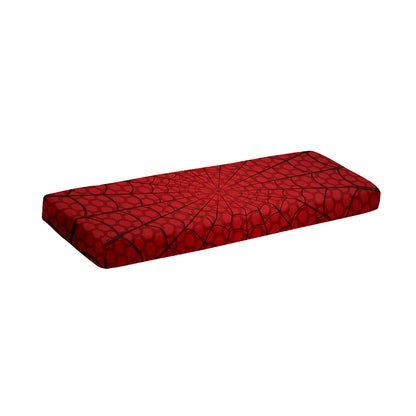 Red Spider Web Print Piano Keyboard Cover