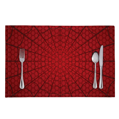Red Spider Web Print Placemat