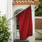 Red Spider Web Print Polyester Flag