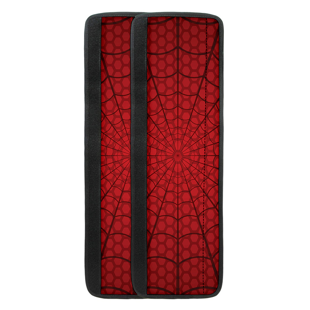 Red Spider Web Print Refrigerator Handle Covers