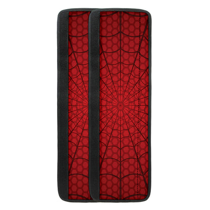 Red Spider Web Print Refrigerator Handle Covers