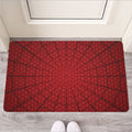 Red Spider Web Print Rubber Doormat