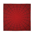 Red Spider Web Print Silk Bandana