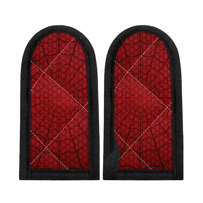 Red Spider Web Print Skillet Handle Cover