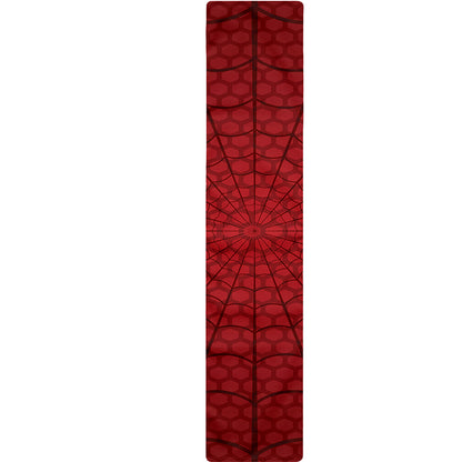 Red Spider Web Print Table Runner