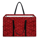 Red Spider Web Print Utility Tote Bag