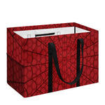 Red Spider Web Print Utility Tote Bag
