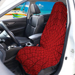 Red Spider Web Print Waterproof Car Seat Cover