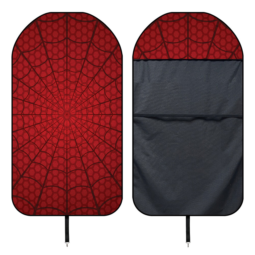 Red Spider Web Print Waterproof Car Seat Cover