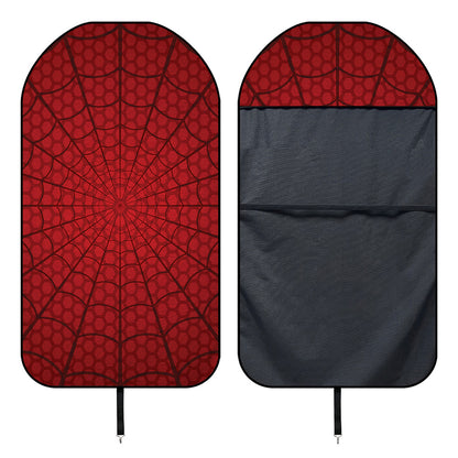 Red Spider Web Print Waterproof Car Seat Cover