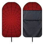 Red Spider Web Print Waterproof Car Seat Cover