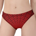 Red Spider Web Print Women's Panties