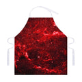 Red Stardust Universe Galaxy Space Print Adjustable Apron