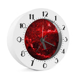 Red Stardust Universe Galaxy Space Print Alarm Clock
