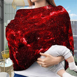 Red Stardust Universe Galaxy Space Print Baby Seat Cover