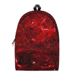 Red Stardust Universe Galaxy Space Print Backpack