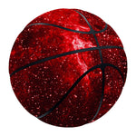 Red Stardust Universe Galaxy Space Print Basketball