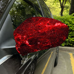 Red Stardust Universe Galaxy Space Print Car Side Mirror Covers