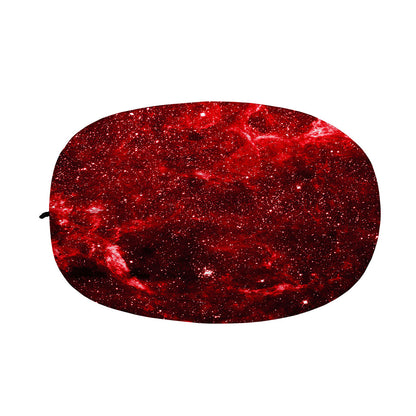 Red Stardust Universe Galaxy Space Print Car Side Mirror Covers