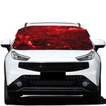 Red Stardust Universe Galaxy Space Print Car Windshield Snow Cover