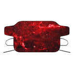 Red Stardust Universe Galaxy Space Print Car Windshield Snow Cover