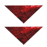 Red Stardust Universe Galaxy Space Print Dog Bandana