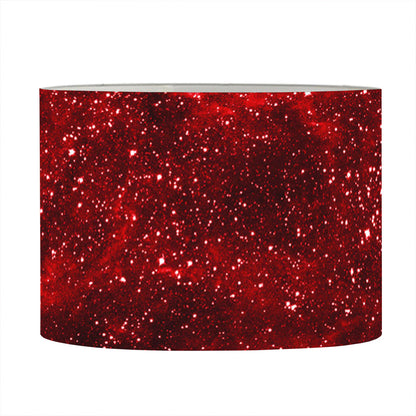 Red Stardust Universe Galaxy Space Print Drum Lamp Shade