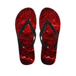 Red Stardust Universe Galaxy Space Print Flip Flops